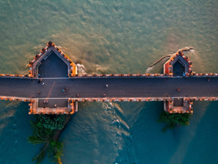Verona, old medieval gothic Castle and the Castelvecchio Bridge, Adige River